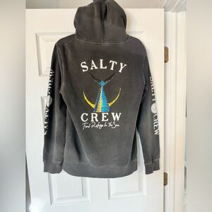 Salty Crew Gray Hoodie with Graphic Design